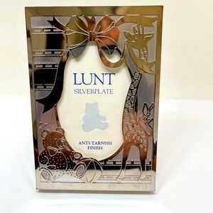 LUNT Vintage silver plated baby picture frame